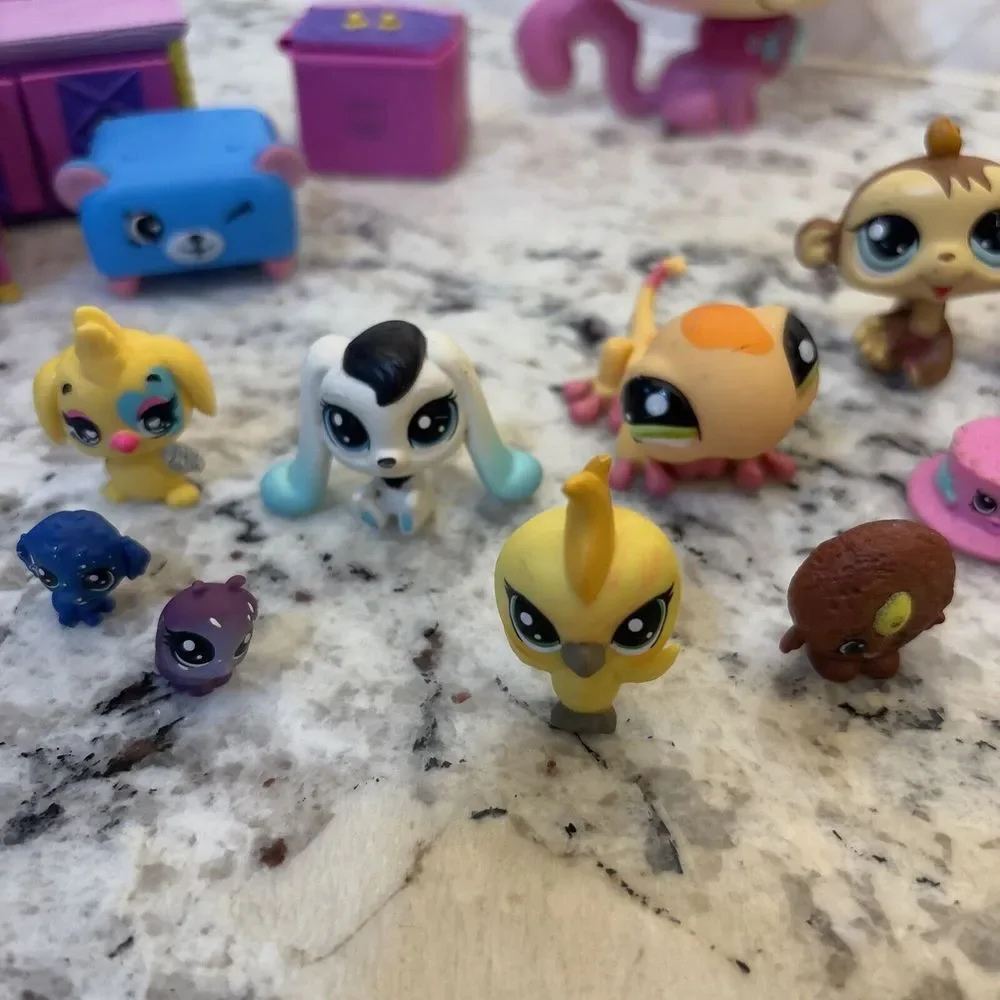 Littlest Pet Shop Lot Shopkins‎ Hatchimals Mini Blume Girl Toy Figures Lot Of 40